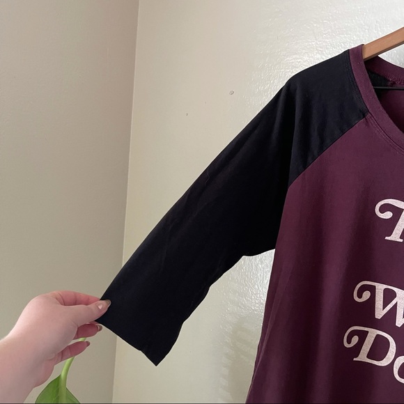 Torrid | Wine Down Classic Raglan Tee - Picture 4 of 7